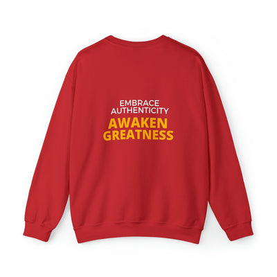 Embrace Authenticity Awaken Greatness Unisex Heavy Blend™ Crewneck Sweatshirt