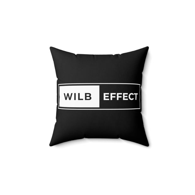 WILB Effect Spun Polyester Square Pillow