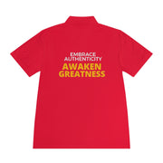 Embrace Authenticity Awaken Greatness Men's Sport Polo Shirt