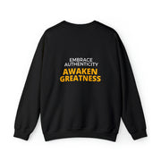 Embrace Authenticity Awaken Greatness Unisex Heavy Blend™ Crewneck Sweatshirt