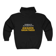 Embrace Authenticity Awaken Greatness Unisex Heavy Blend™ Full Zip Hooded Sweatshirt