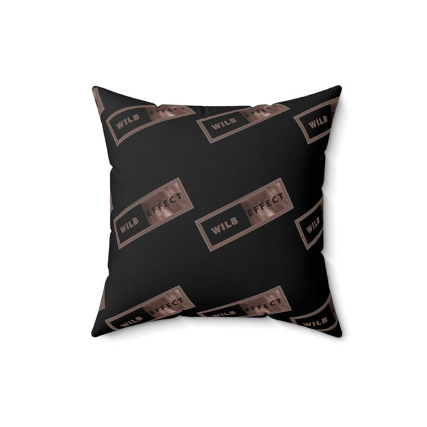 WILB Effect Spun Polyester Square Pillow