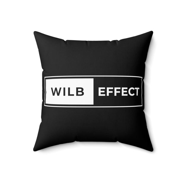 WILB Effect Spun Polyester Square Pillow