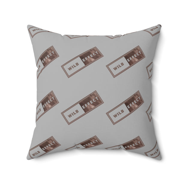 WILB Effect Spun Polyester Square Pillow