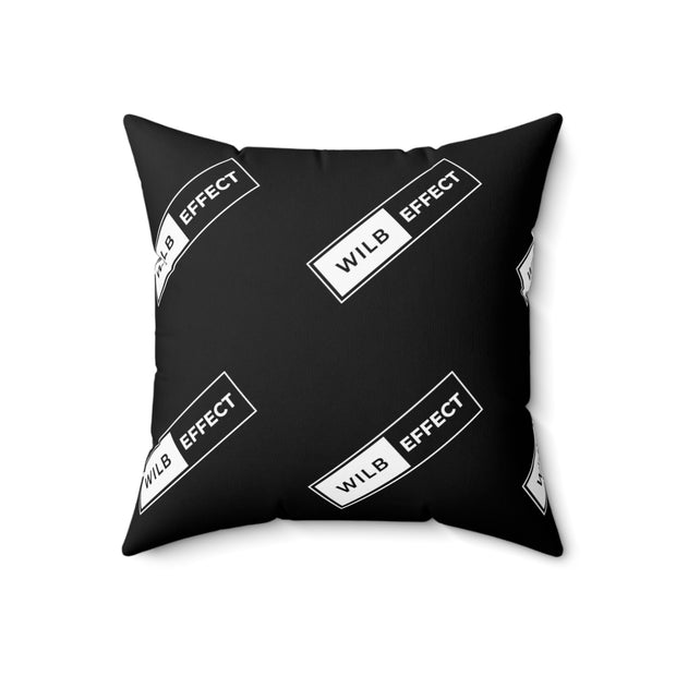 WILB Effect Spun Polyester Square Pillow