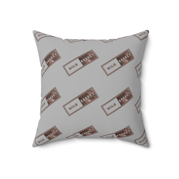 WILB Effect Spun Polyester Square Pillow