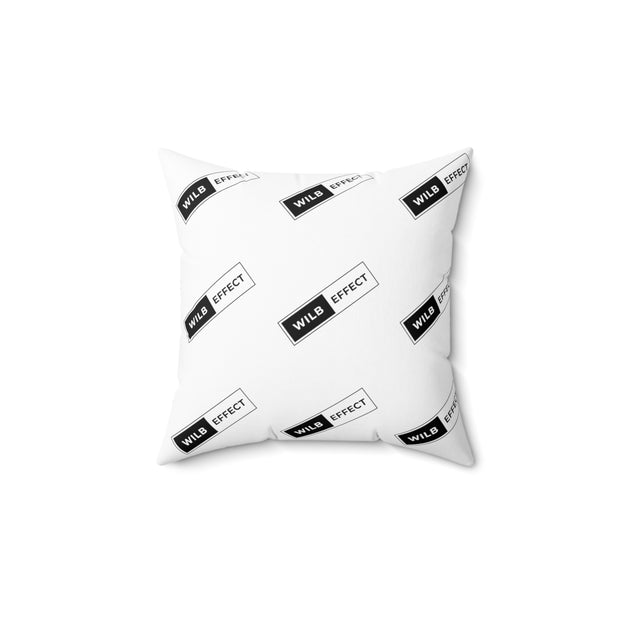 WILB Effect Spun Polyester Square Pillow