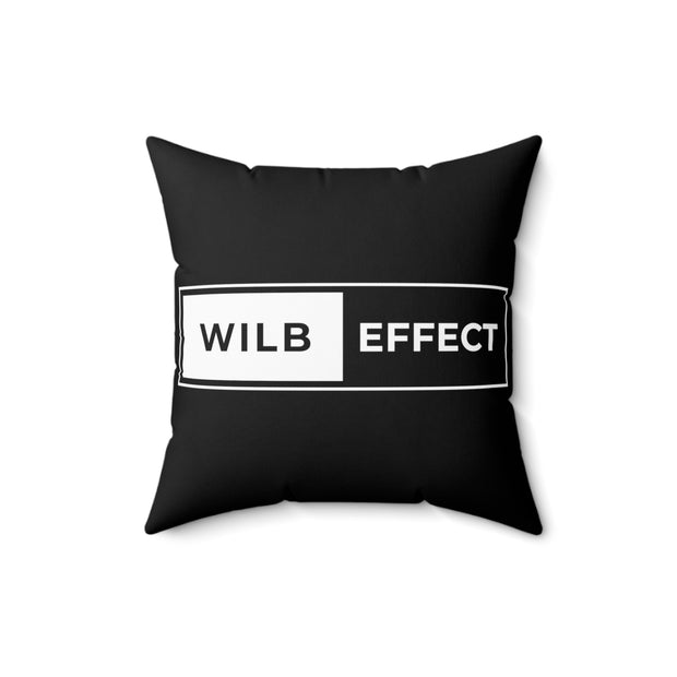 WILB Effect Spun Polyester Square Pillow