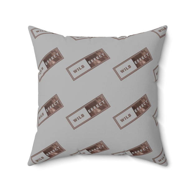 WILB Effect Spun Polyester Square Pillow