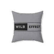 WILB Effect Spun Polyester Square Pillow