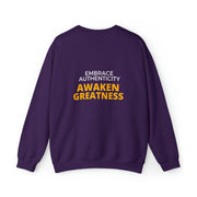 Embrace Authenticity Awaken Greatness Unisex Heavy Blend™ Crewneck Sweatshirt