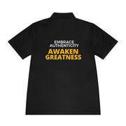 Embrace Authenticity Awaken Greatness Men's Sport Polo Shirt