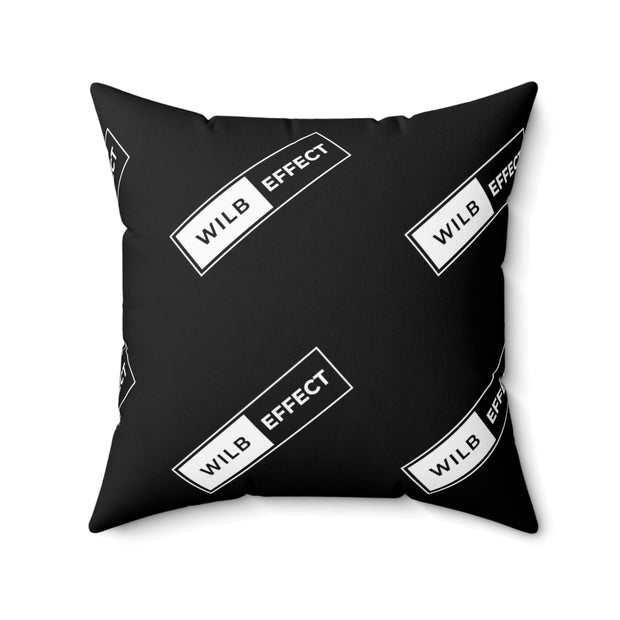 WILB Effect Spun Polyester Square Pillow