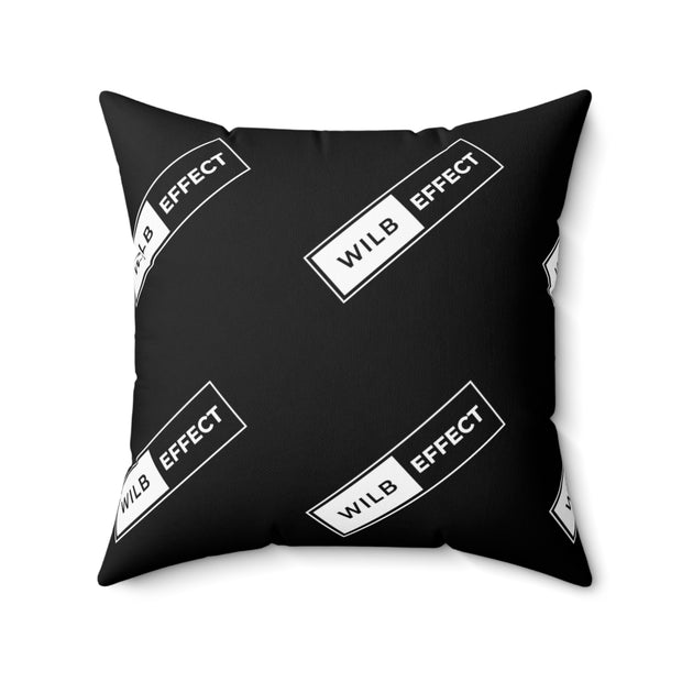 WILB Effect Spun Polyester Square Pillow